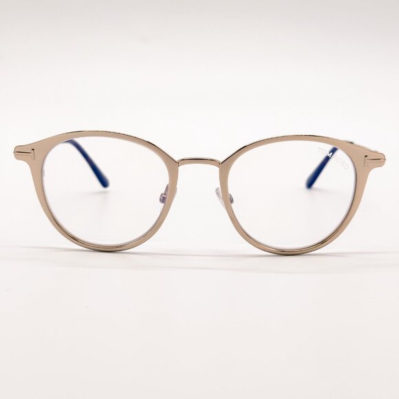 NEW TOM FORD TF5528/B 029 MEN EYEGLASSES FT5528-B/O SHINY ROSE GOLD - Picture 3 of 10